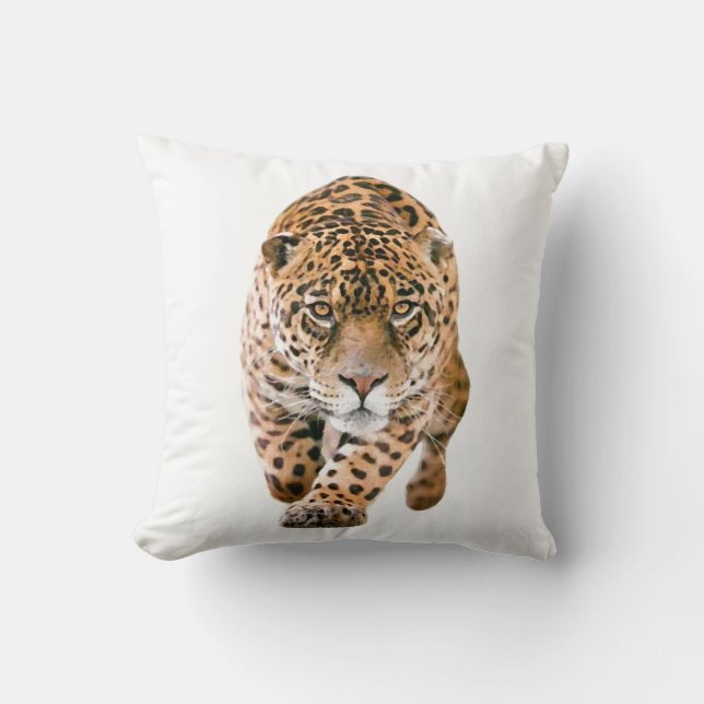 Walking Jaguar Eyes Cushion (Front)