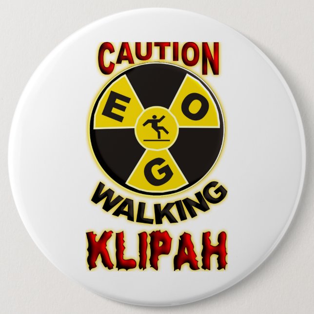 Walking Klipah 6 Cm Round Badge (Front)