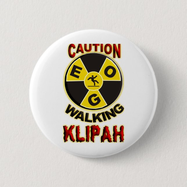 Walking Klipah 6 Cm Round Badge (Front)