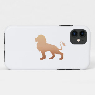Walking lion silhouette - Choose background colour Case-Mate iPhone Case