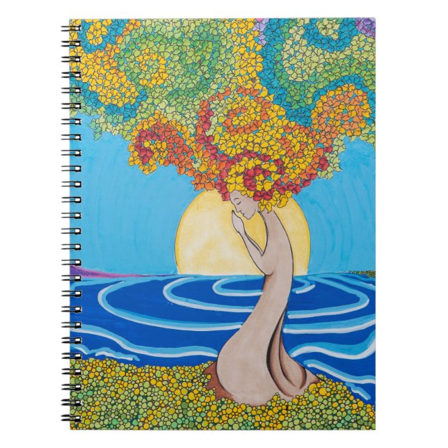 Walking Meditation Spiral Notebook (Front)