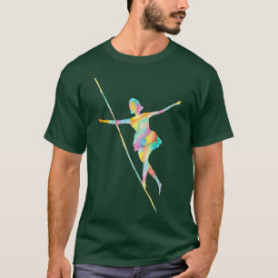 Walking on rope slacklining tightrope circus artis T-Shirt