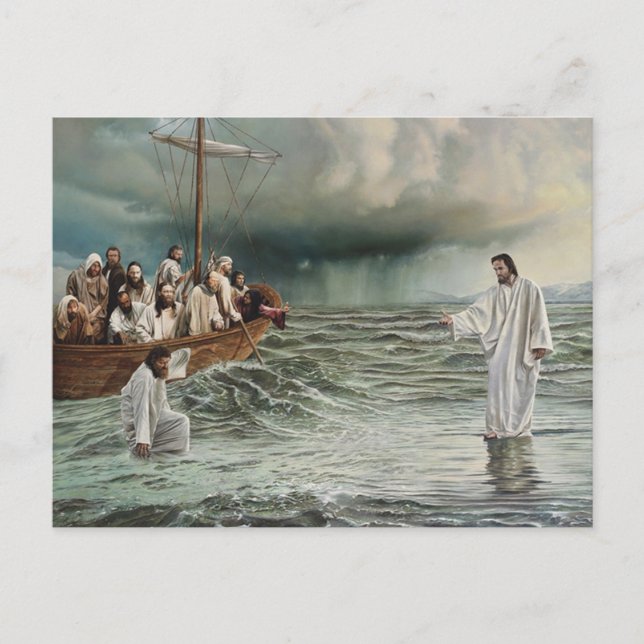 WALKING ON WATER POSTCARD (Front)