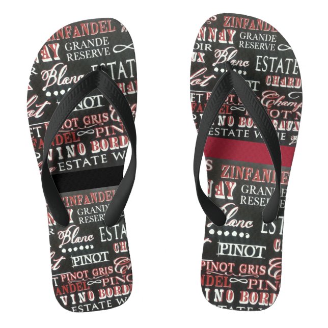 Walking on Wine Jandals (Footbed)