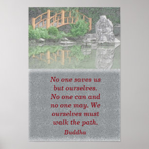 Walking our Path - Buddha quote - art print