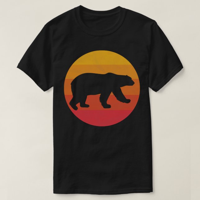Walking Polar Bear T-Shirt (Design Front)