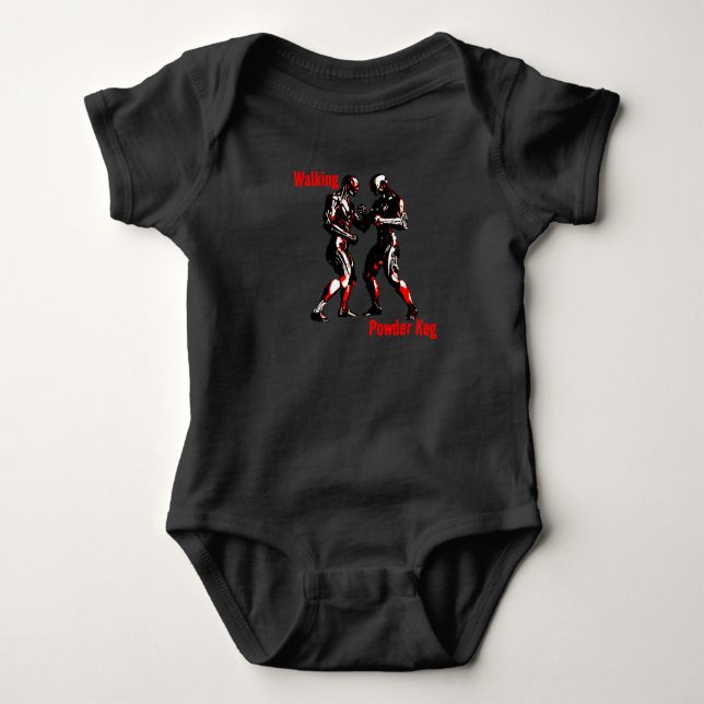 Walking Powder Keg Baby Bodysuit (Front)