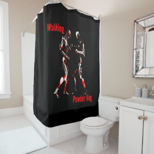 Walking Powder Keg Shower Curtain