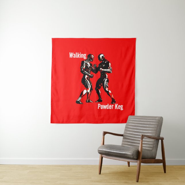 Walking Powder Keg Tapestry (In Situ)
