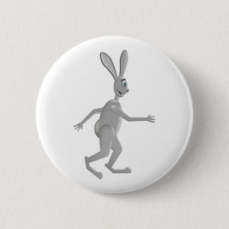 Walking Rabbit 6 Cm Round Badge
