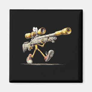 Walking Rifle Gun Costume for Precision Sniper Magnet