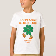 WALKING SHAMROCK HAPPY ST. PATRICK'S DAY DESIGN 