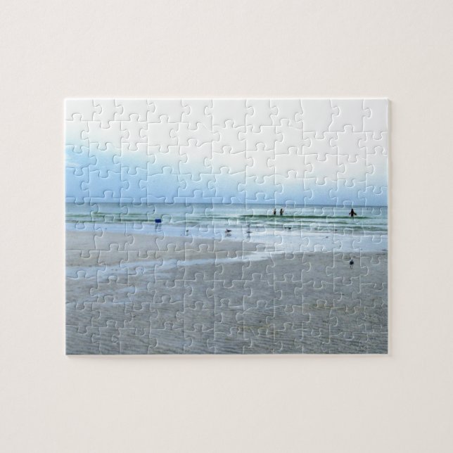 Walking Siesta Keys Along The Tides Jigsaw Puzzle (Horizontal)