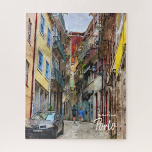 Walking the back Alley Porto- Portugal  Jigsaw Puzzle