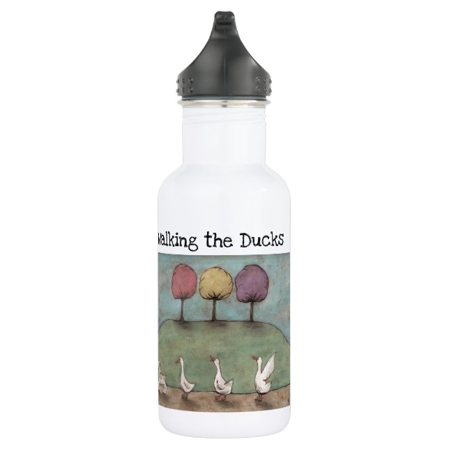 Walking the Ducks 532 Ml Water Bottle (Right)