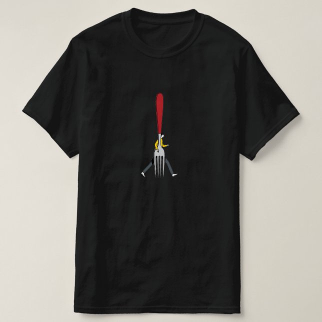 Walking Through Life’s Fork - Unisex T-shirt (Design Front)