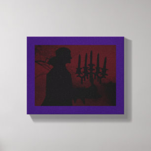 Walking Through the Village ~ Wrapped Canvas .75