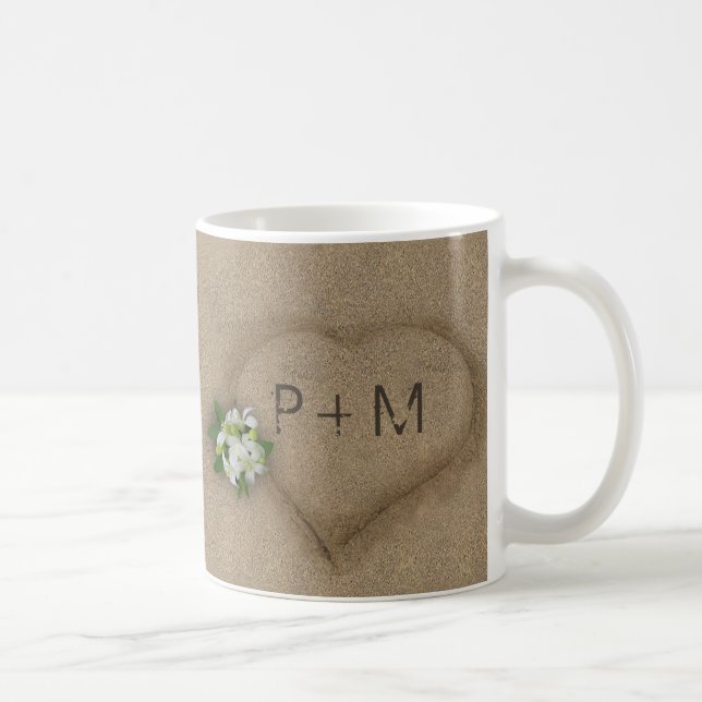 Walking together at the Beach Coffee Mug (Right)