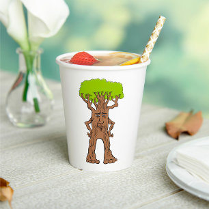 Walking Tree Character Fantasy Tree Creature Paper Cups