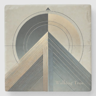 Walking True Stone Coaster