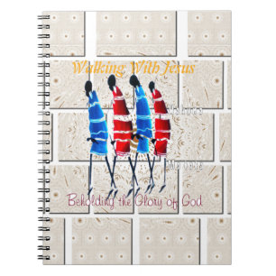 Walking With Jesus Hakuna Matata Inspired Beautifu Spiral Notebook
