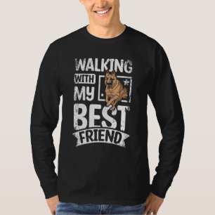 Walking with my best friend german shepherd T-Shirt