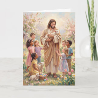 Walking with the Savior Easter Card