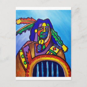 Walks wiyh Wolfs by Piliero Postcard
