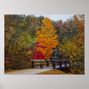 Walkway Bridge To Alley Mill Poster