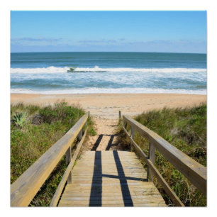 Walkway to the Beach Poster