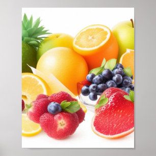Wall Art exotic fruits poster