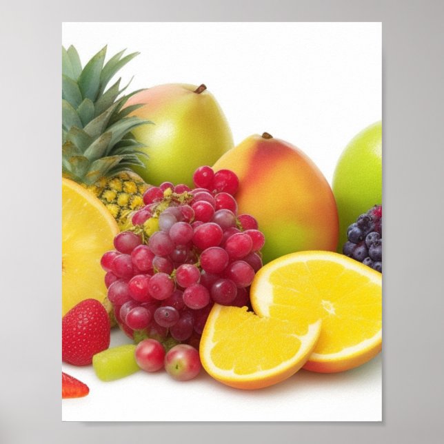 Wall Art exotic fruits poster (Front)