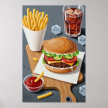 Wall art. Fast food.