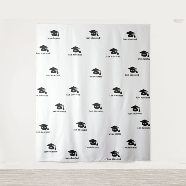 wall art for educated tapestry (Front)