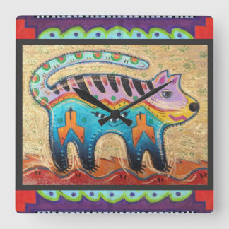 wall+art,katy+bratun,marookat square wall clock