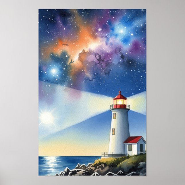 Wall art. Lighthouse Island Poster (Front)