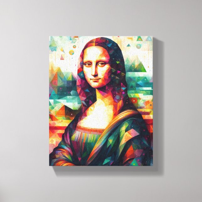 WALL ART Mona Lisa Portrait fine art Painting (Front)