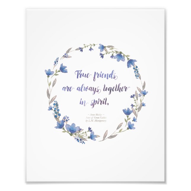 Wall Art Print - Anne quote (Front)