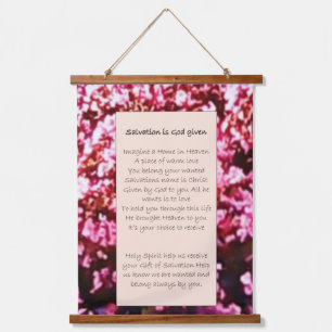 Wall Art Scroll "Salvation is God Given "