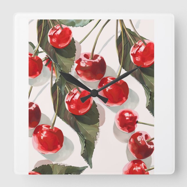 Wall Art Square Wall Clock (Front)
