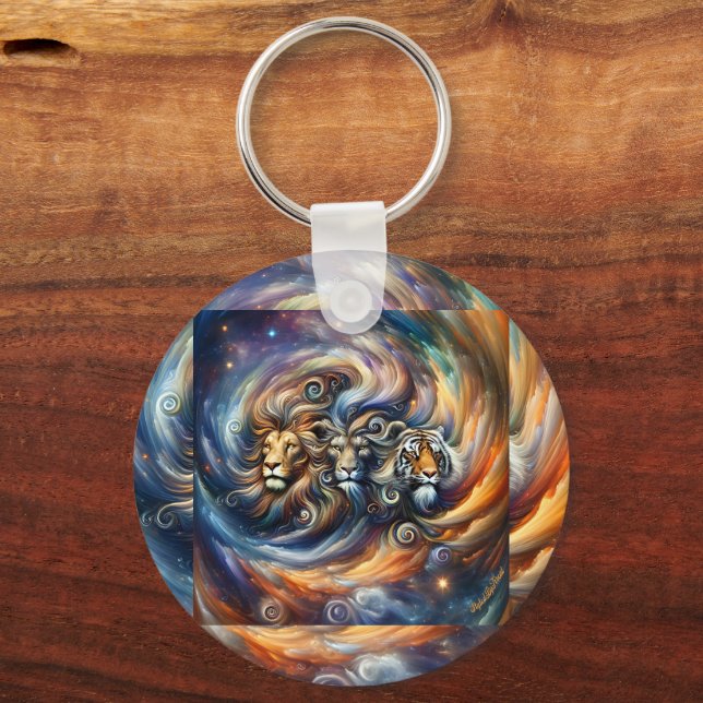 Wall art StyledByTrreal Collection Wood Art Key Ring (Back)