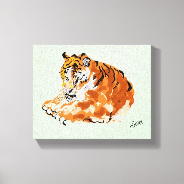 Wall Art  :  Tiger Waiting for it  (Front)