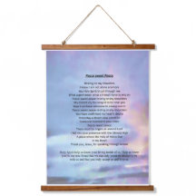 Wall art titled Peace sweet Peace decor