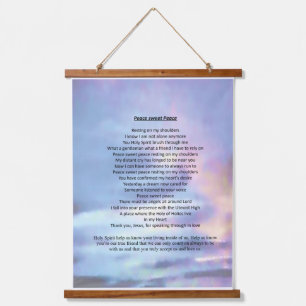Wall art titled Peace sweet Peace decor