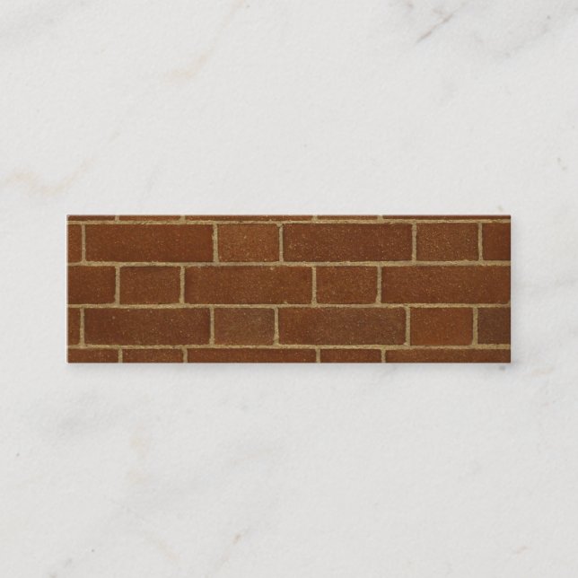Wall Bricks bookmark business card (Front)