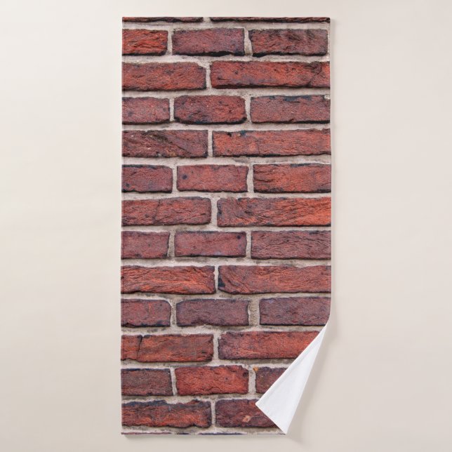 Wall bricks brick wall red bricks bath towel (Bath Towel)