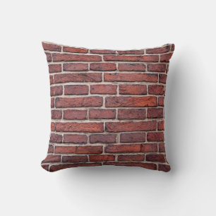 Wall bricks brick wall red bricks cushion
