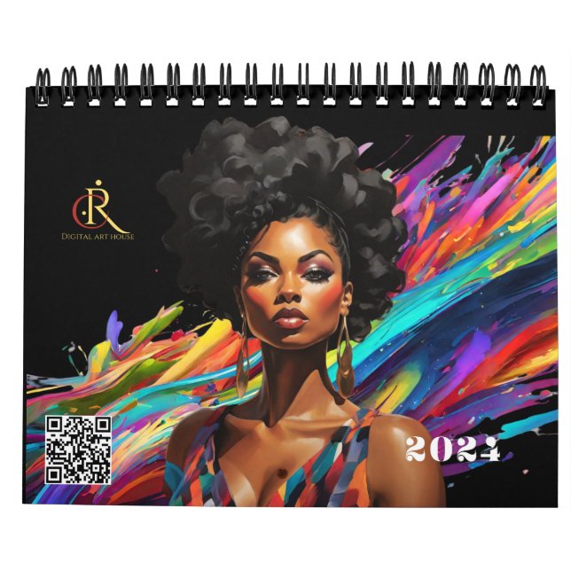 Wall Calendar - EmpowHERed Excellence:Black Women' (Back)