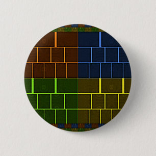 Wall canvas 6 cm round badge