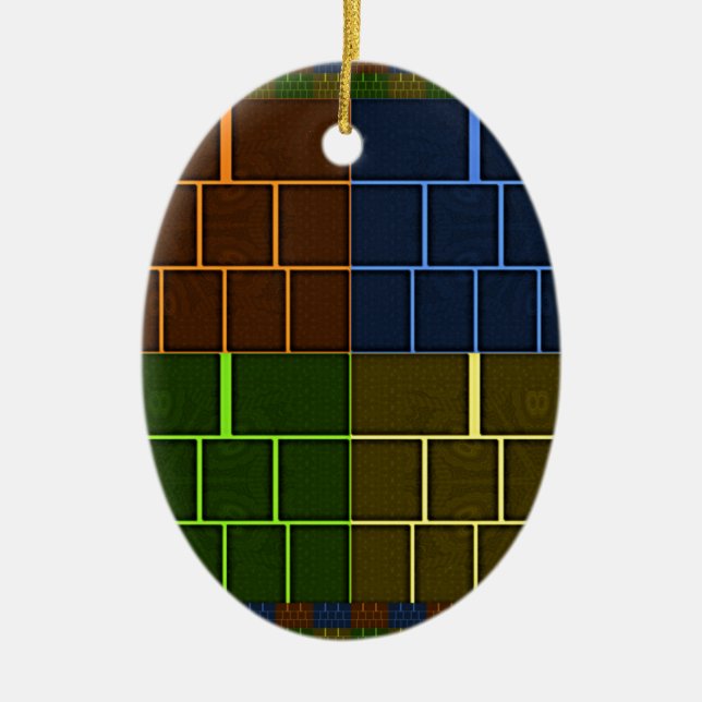Wall canvas ceramic tree decoration (Front)
